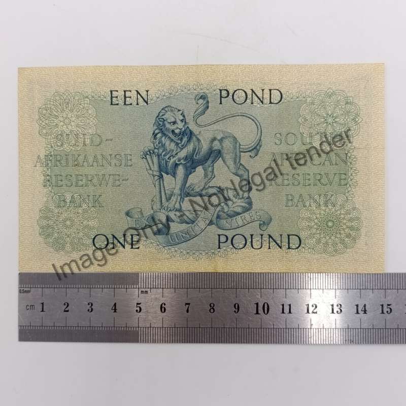 MH de Kock one pound 29-10-57 - B306 - A/E - UNC with dents