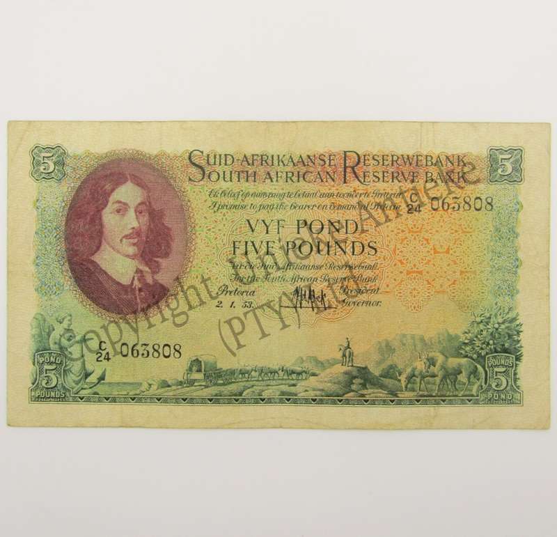 MH de Kock 5 pound 2-1-53 - C24 - aEF
