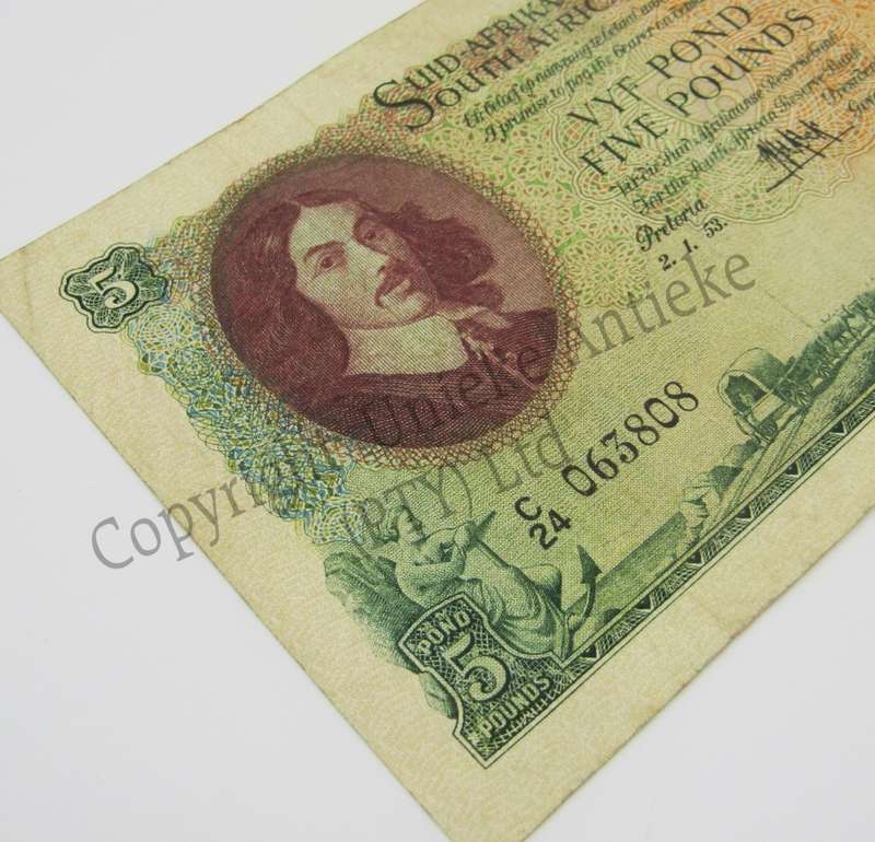 MH de Kock 5 pound 2-1-53 - C24 - aEF