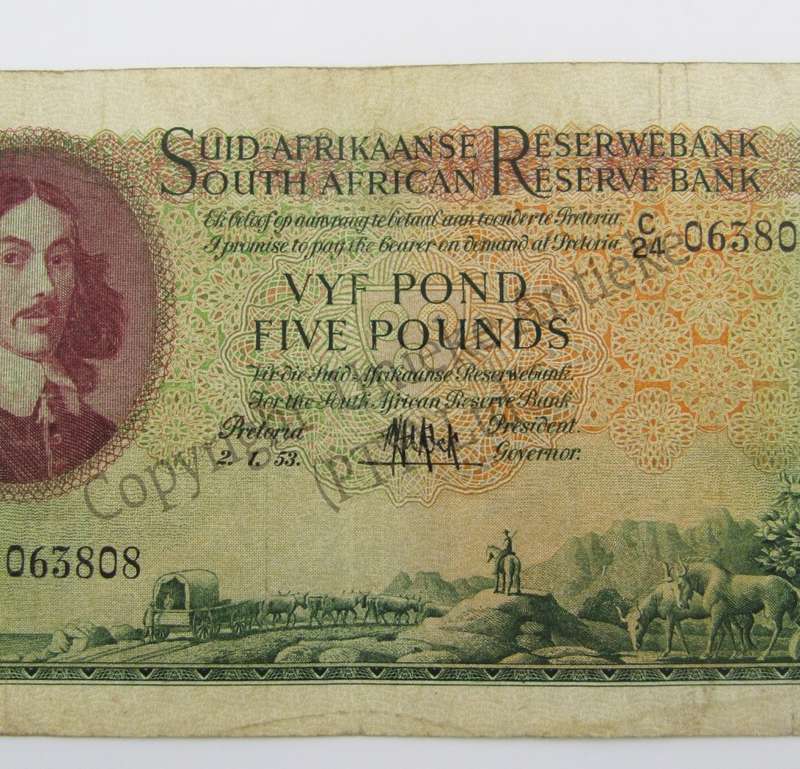 MH de Kock 5 pound 2-1-53 - C24 - aEF