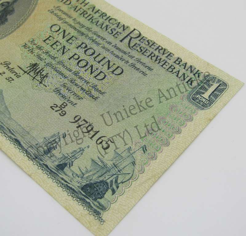 MH de Kock one pound 7-2-57 - B279 - EF