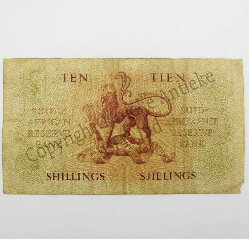 MH de Kock Ten Shillings 1959 - E/A - A175 - AVF