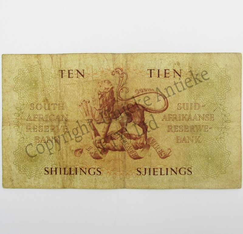 MH de Kock Ten Shillings 1957 - A/E - A139 - aVF