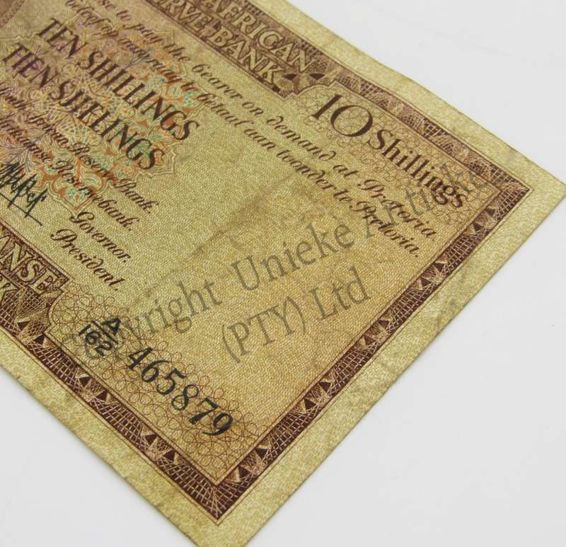 MH de Kock Ten Shillings 1958 - E/A - A162 - aVF