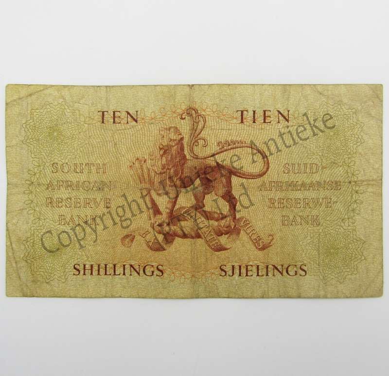 MH de Kock Ten Shillings 1958 - E/A - A160 - aVF