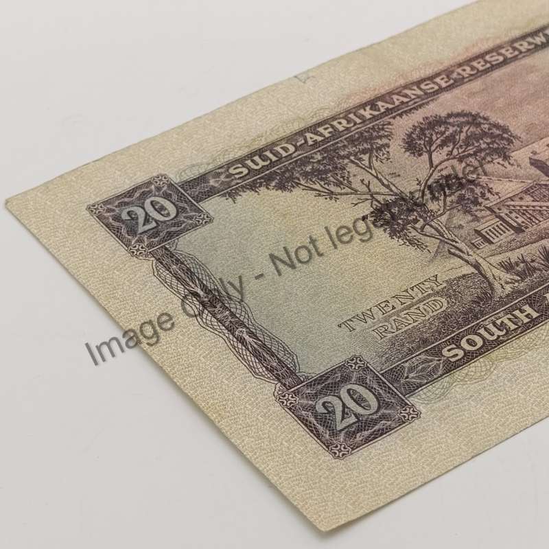 Rissik 1962 Twenty rand banknote D2 VF+