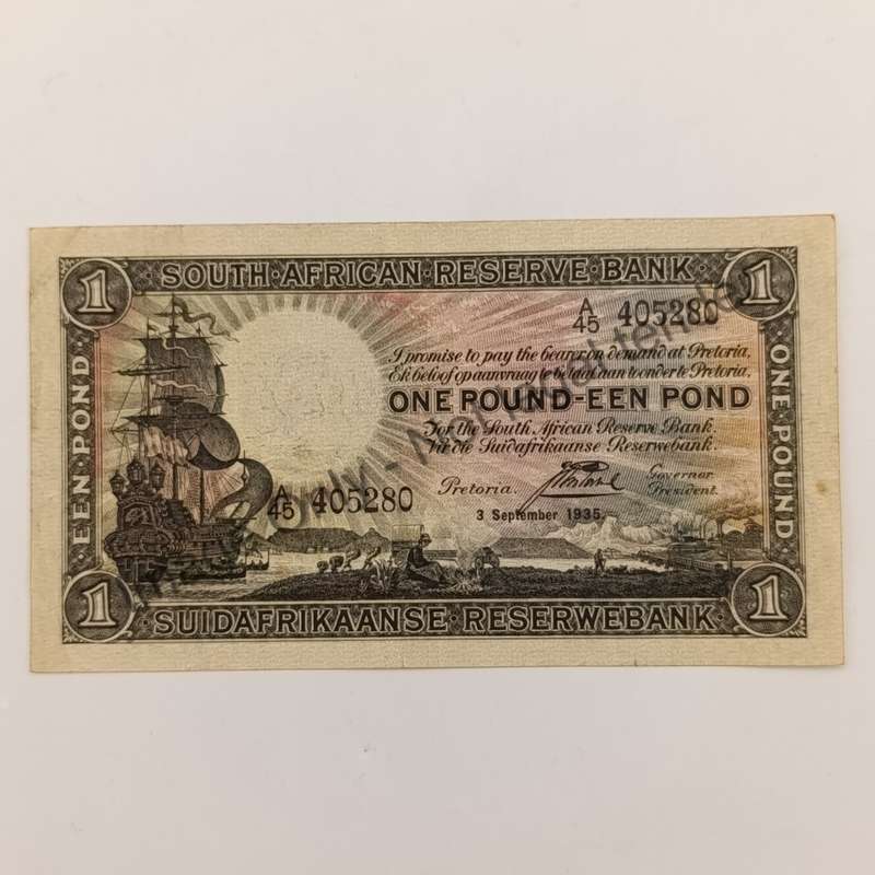 Postmus one pound 3 September 1945 - A45 - EF