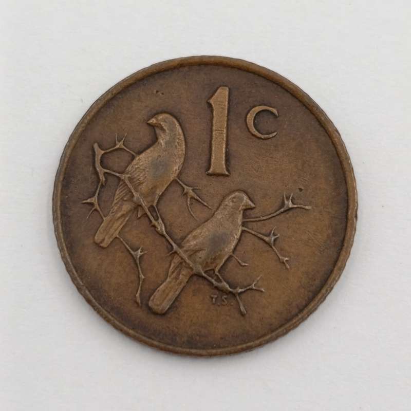 South Africa 1965 English 1 cent - business strike only 1180 minted