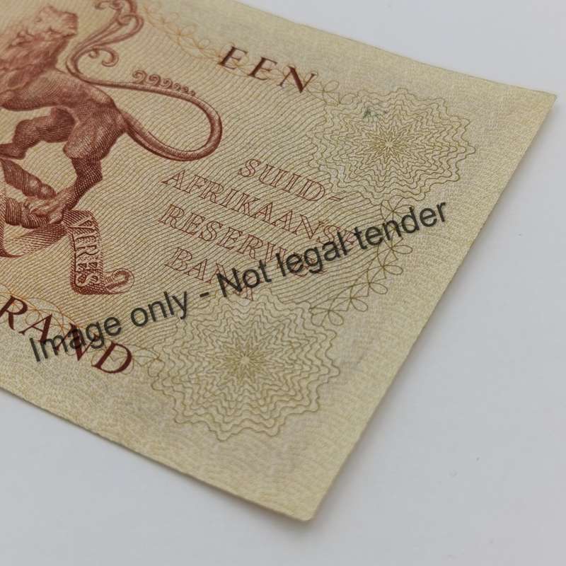 Rissik First Issue R1 banknote AU  (a few folds) ENG/AFR