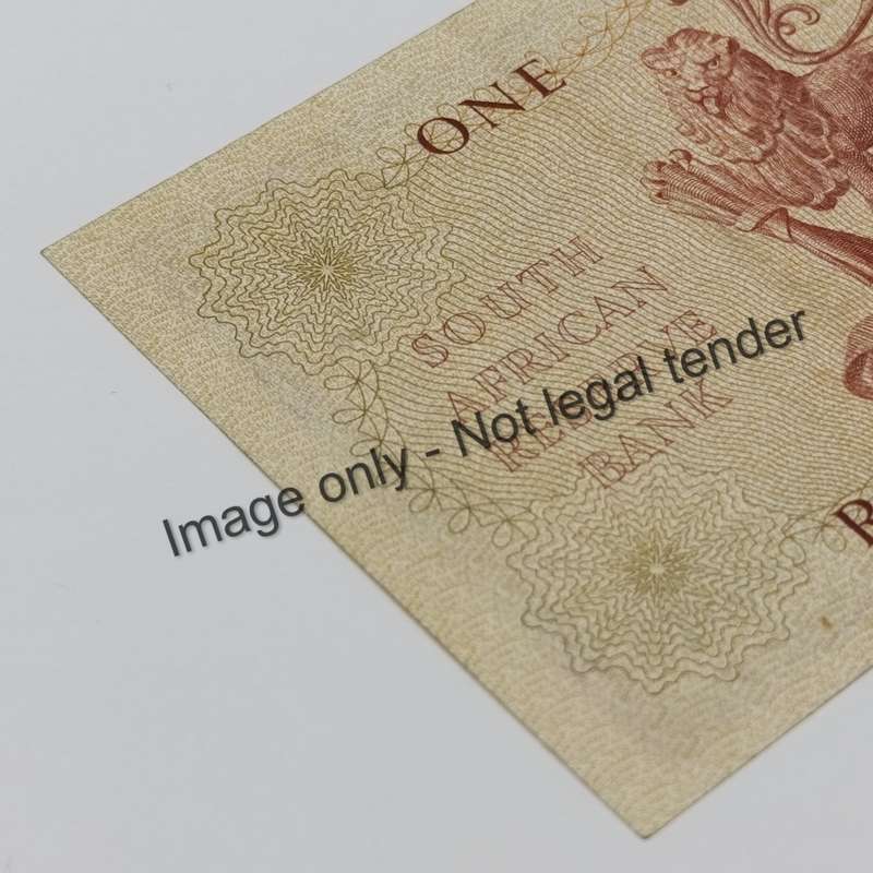 Rissik First Issue R1 banknote - AU+ (2 folds)