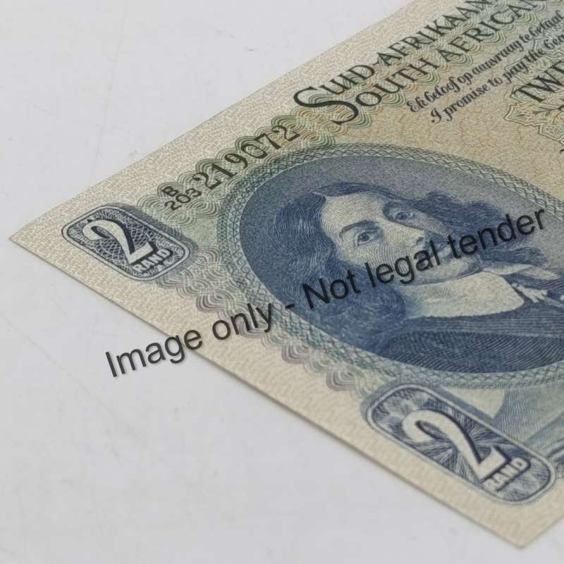 Rissik Only Issue R2 banknote 1962 - AU + (unc with fold marks)