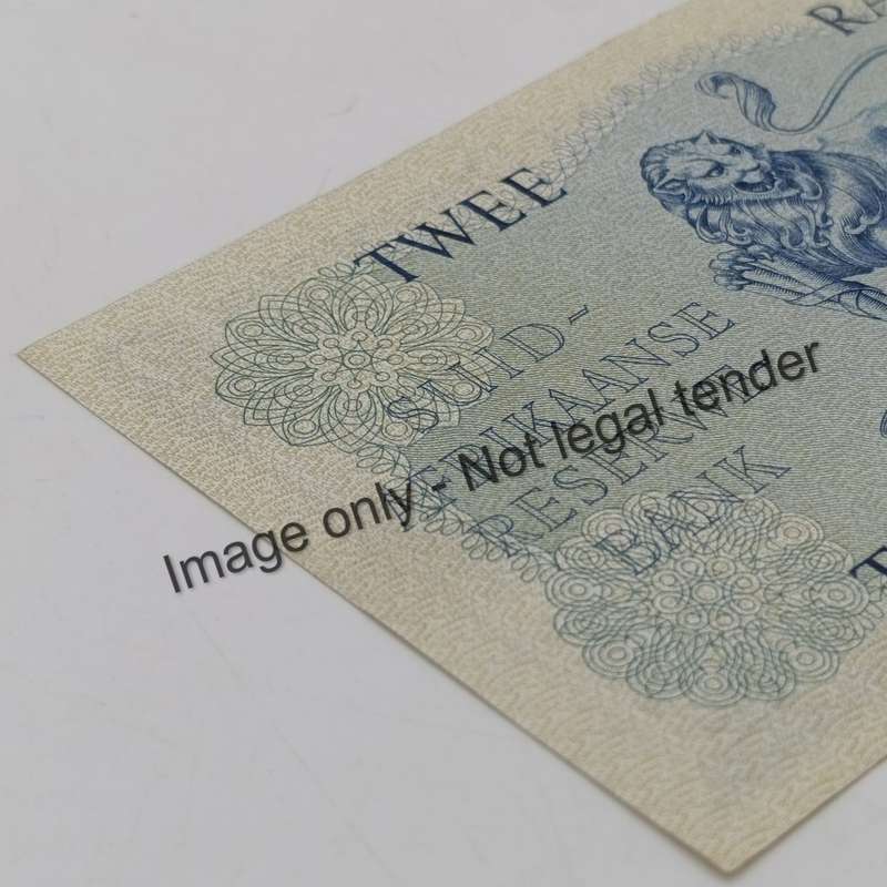 Rissik Only Issue R2 banknote 1962 - AU + (unc with fold marks)