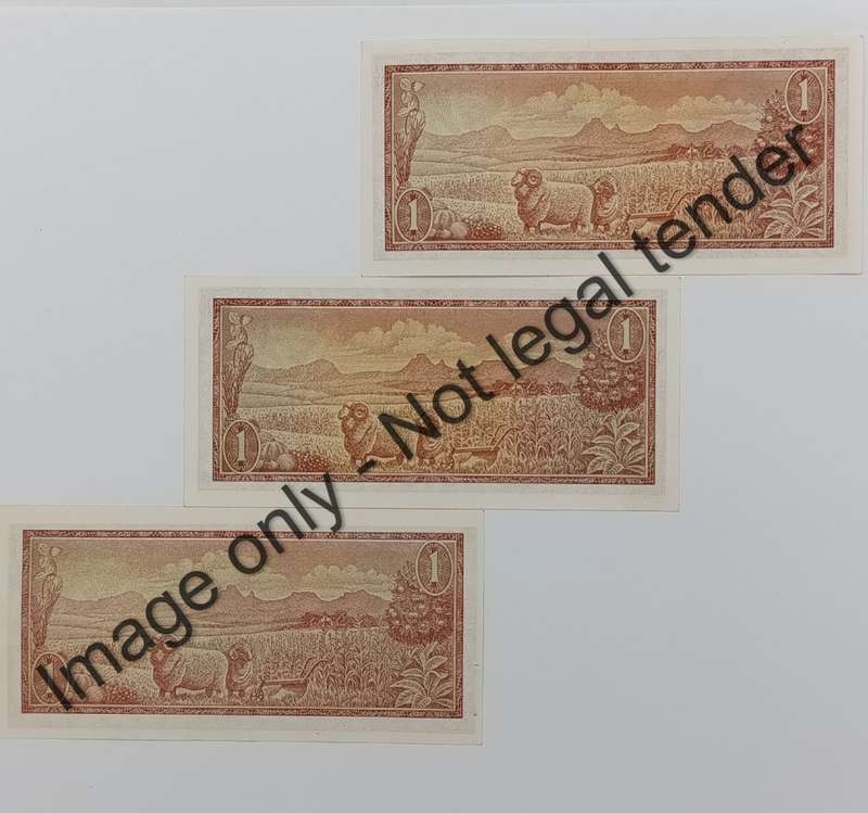 TW de Jongh 2nd Issue lot of 3 uncirculated notes