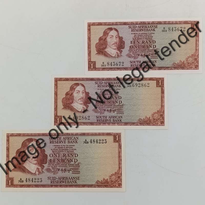 TW de Jongh 1st, 2nd & 3rd Issue banknotes - R1