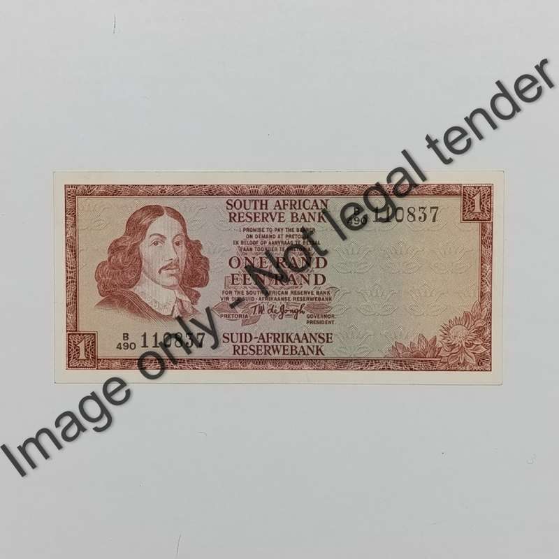 TW de Jongh R1 banknotes from 1st, 2nd & 3rd issues