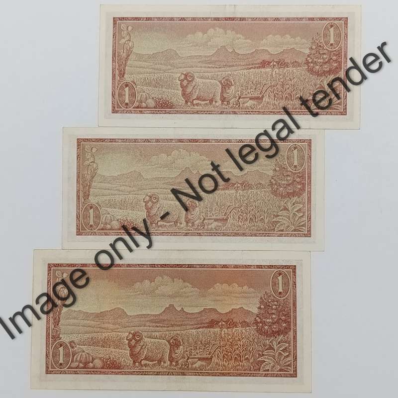 TW de Jongh R1 banknotes from 1st, 2nd & 3rd issues