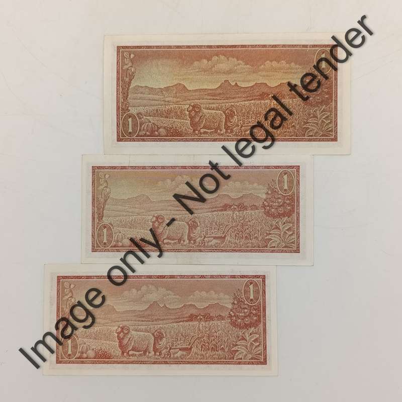 TW de Jongh 1st, 2nd & 3rd Issue R1 banknotes