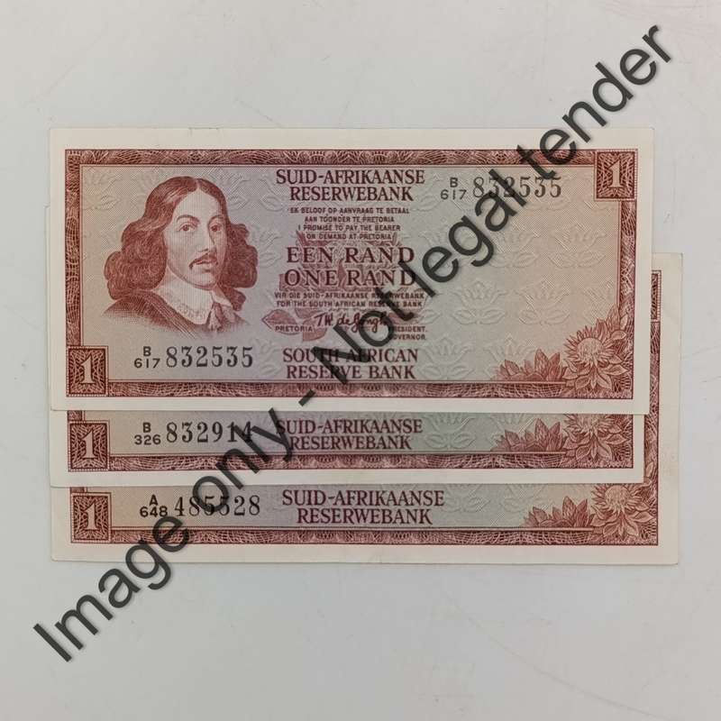 TW de Jongh 1st, 2nd & 3rd Issue R1 banknotes