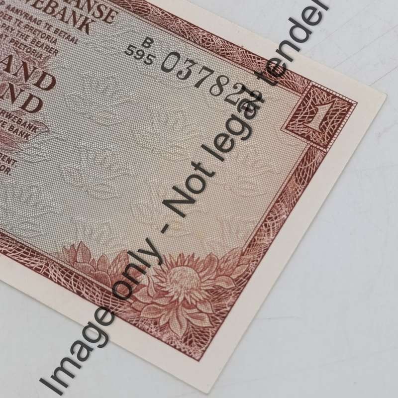 TW de Jongh 3rd Issue pair of R1 banknotes with consecutive numbers