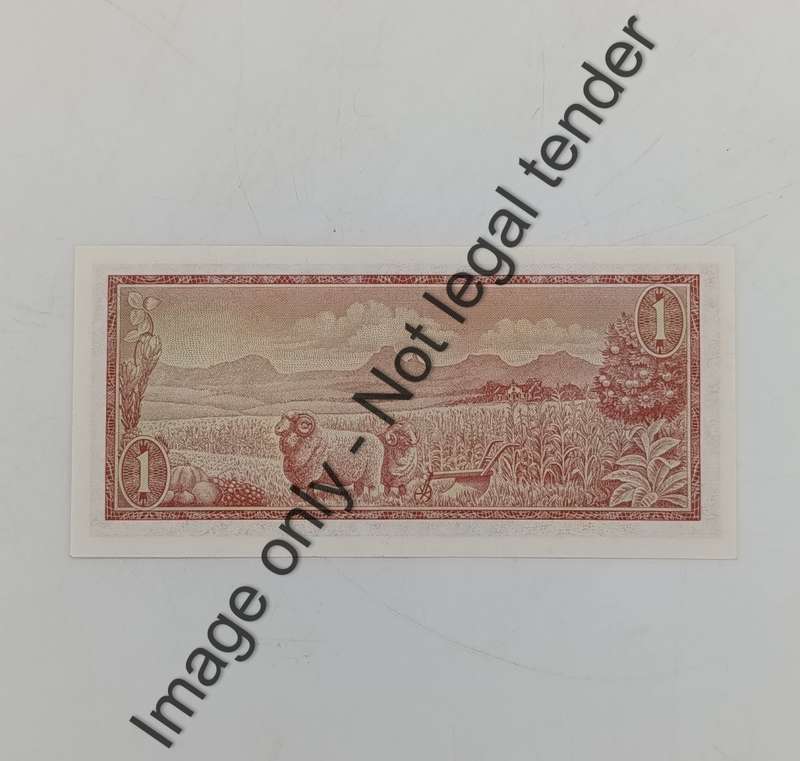 TW de Jongh 3rd Issue pair of R1 banknotes with consecutive numbers