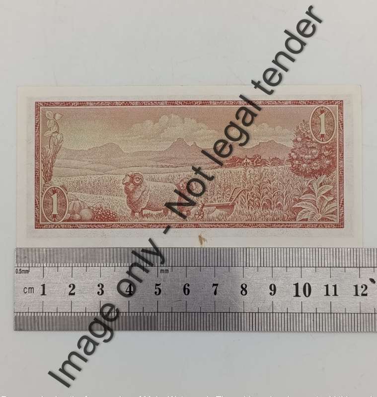 TW de Jongh 3rd Issue pair of R1 banknotes with consecutive numbers