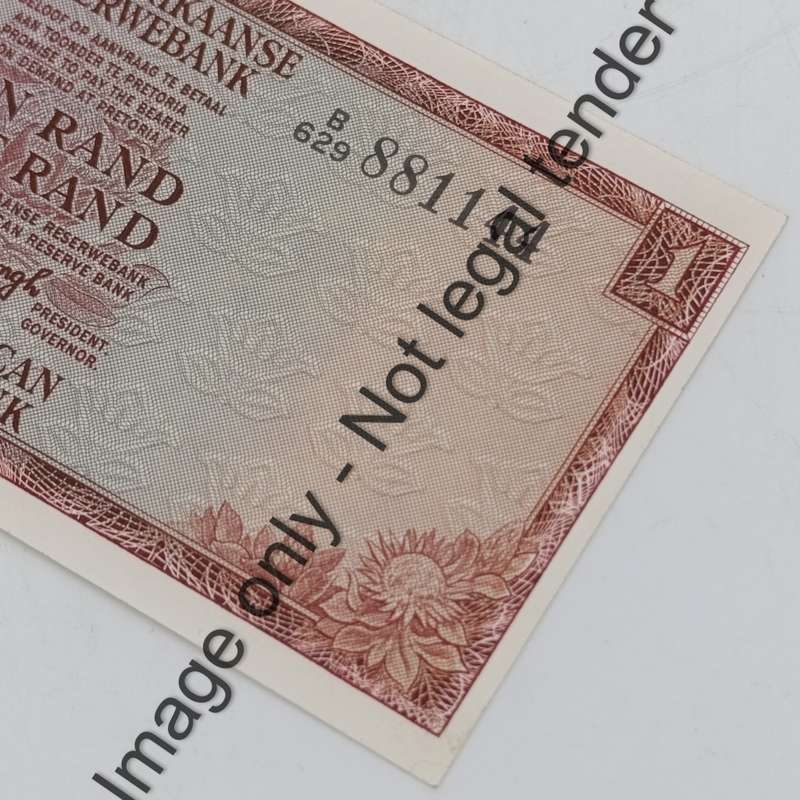 TW de Jongh 3rd Issue R1 banknote with nice number 881144 - cut closer to the right