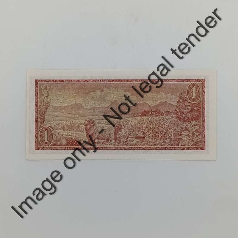 TW de Jongh 3rd Issue R1 banknote with nice number 881144 - cut closer to the right