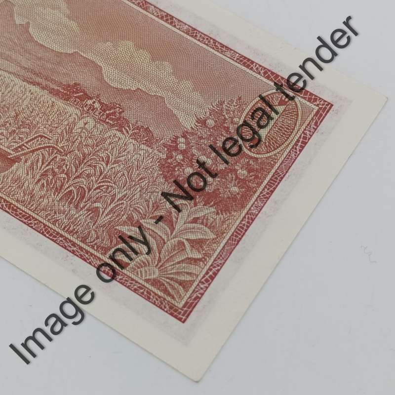 TW de Jongh 3rd Issue R1 banknote with nice number 881144 - cut closer to the right