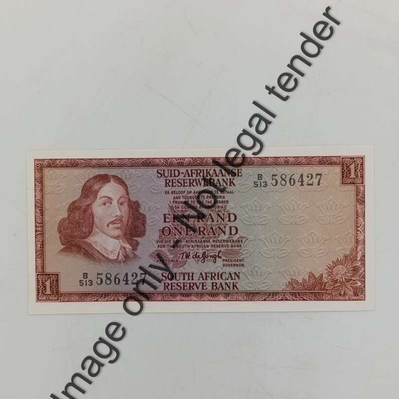 TW de Jongh 3rd Issue - Lot of 9 uncirculated R1 banknotes