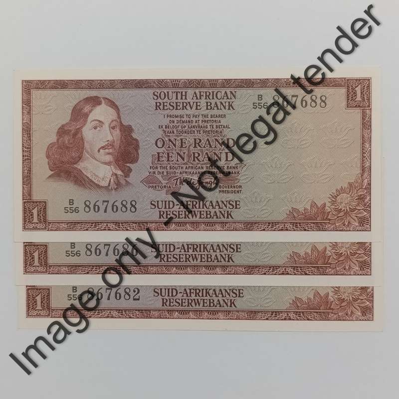 TW de Jongh 3rd Issue lot of 3 banknotes starting with 867 - uncirculated