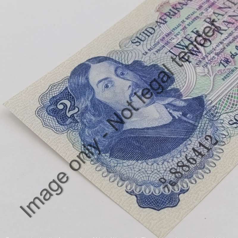 TW de Jongh 2nd issue uncirculated R2 notes - consecutive numbered pair D76