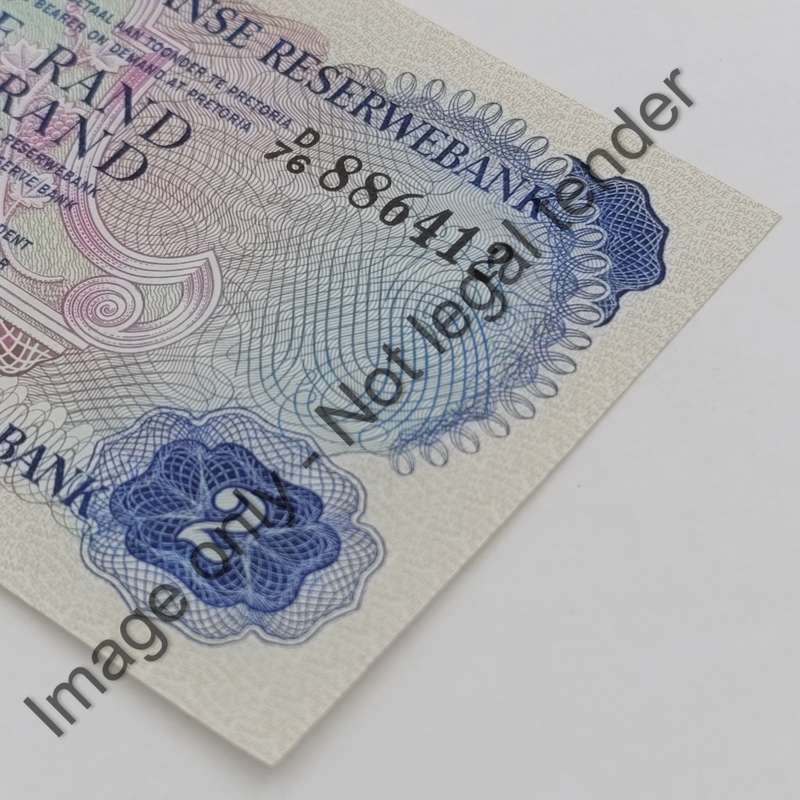TW de Jongh 2nd issue uncirculated R2 notes - consecutive numbered pair D76
