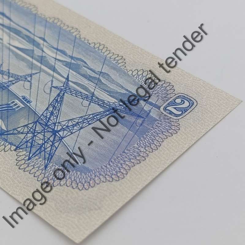 TW de Jongh 2nd issue uncirculated R2 notes - consecutive numbered pair D76