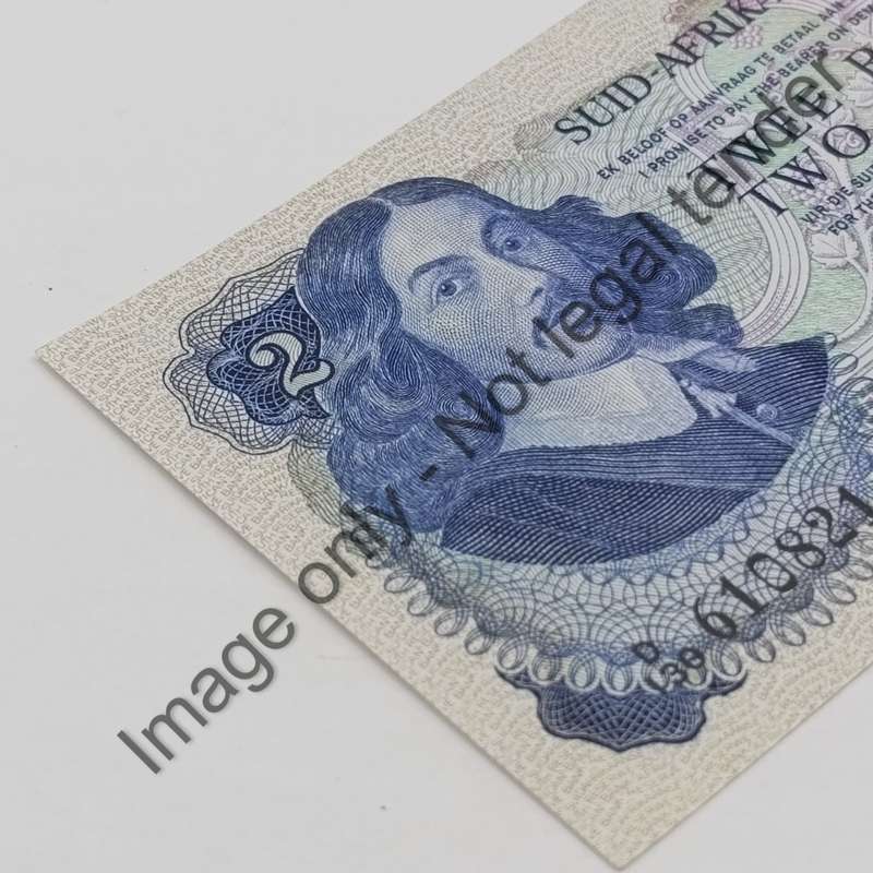 TW de Jongh 2nd issue Pair of R2 notes with consecutive numbers uncirculated D130