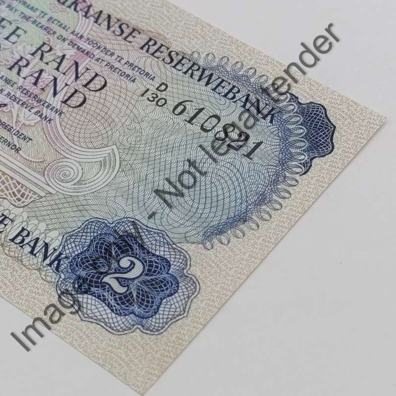 TW de Jongh 2nd issue Pair of R2 notes with consecutive numbers uncirculated D130