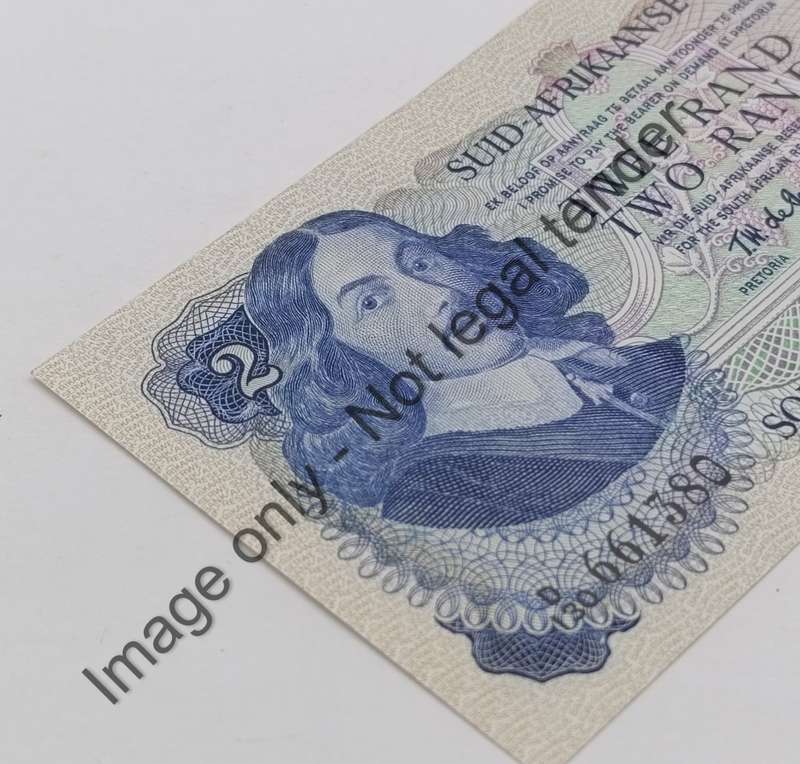 TW de Jongh 2nd issue 1974 R2 banknote pair uncirculated with consecutive numbers D130