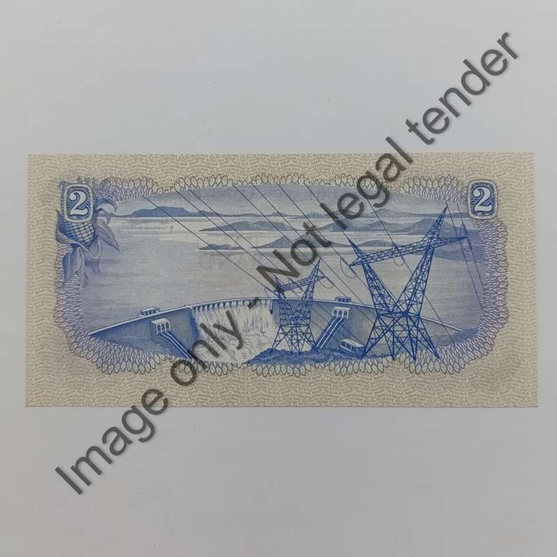 TW de Jongh 2nd issue uncirculated pair of R2 banknotes with consecutive numbers D130