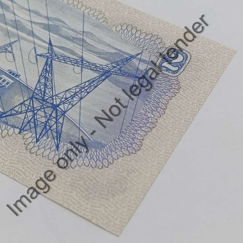 TW de Jongh 2nd issue uncirculated pair of R2 banknotes with consecutive numbers D130