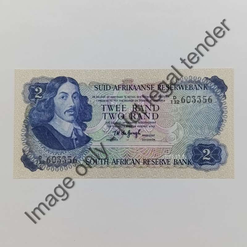 TW de Jongh 2nd issue uncirculated R2 pair with consecutive numbers D132