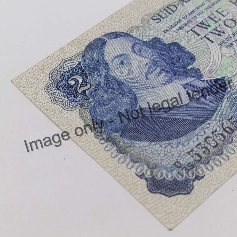 TW de Jongh 3rd issue D135 R2 banknote uncirculated - Van Riebeeck Watermark