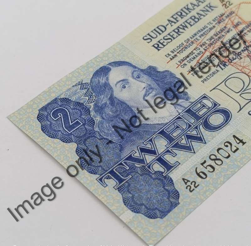 TW de Jongh 4th issue R2 banknotes - lot of 2 - uncirculated near numbers