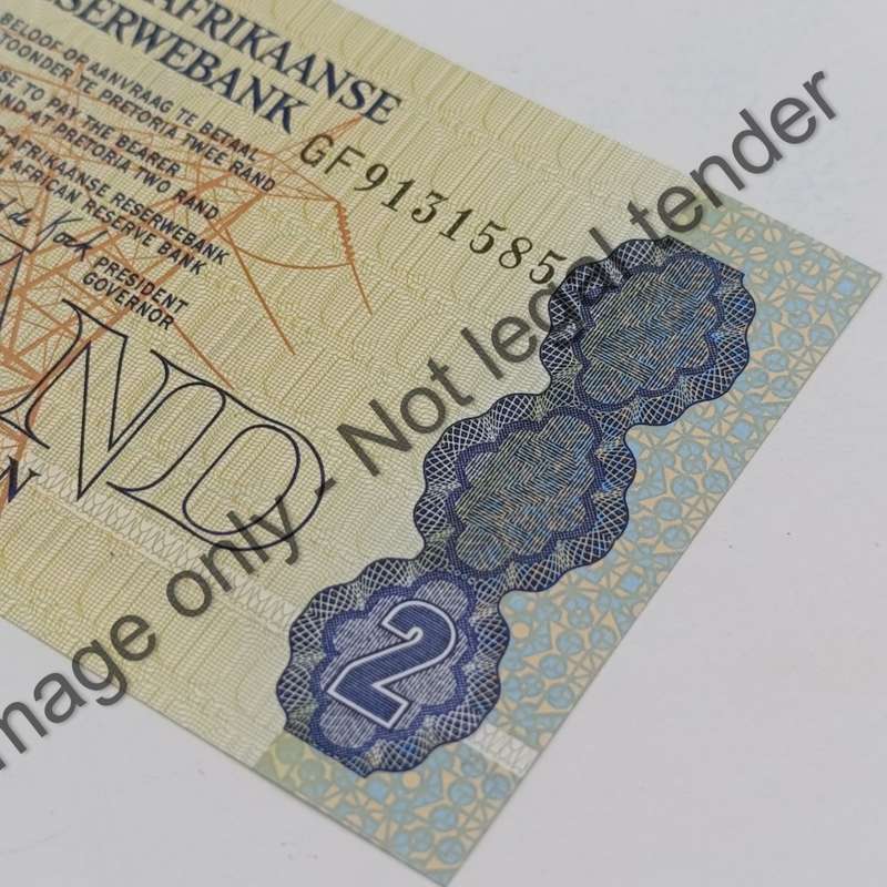 GPC de Kock 3rd issue Pair of uncirculated R2 banknotes with consecutive numbers