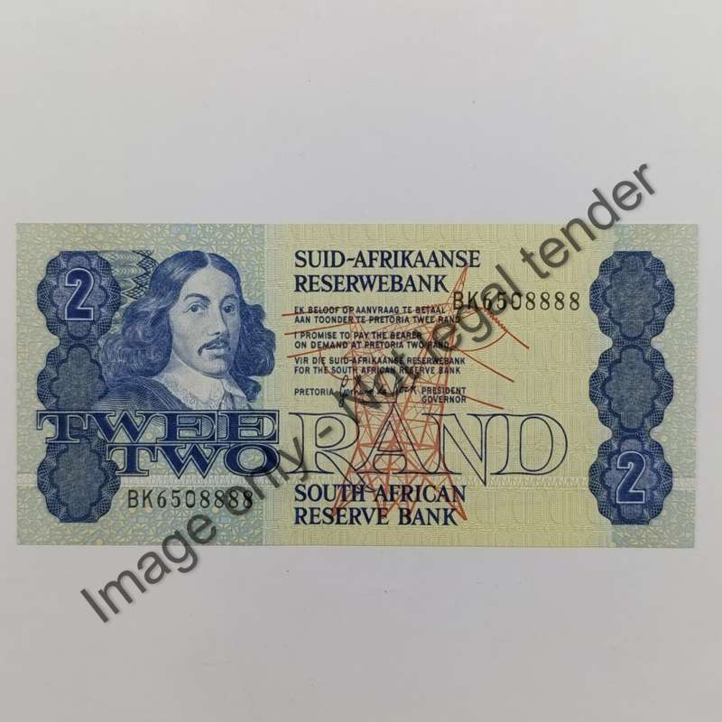 GPC de Kock 2nd issue Lot of 3 uncirculated R2 banknotes ending with 22, 44, 88