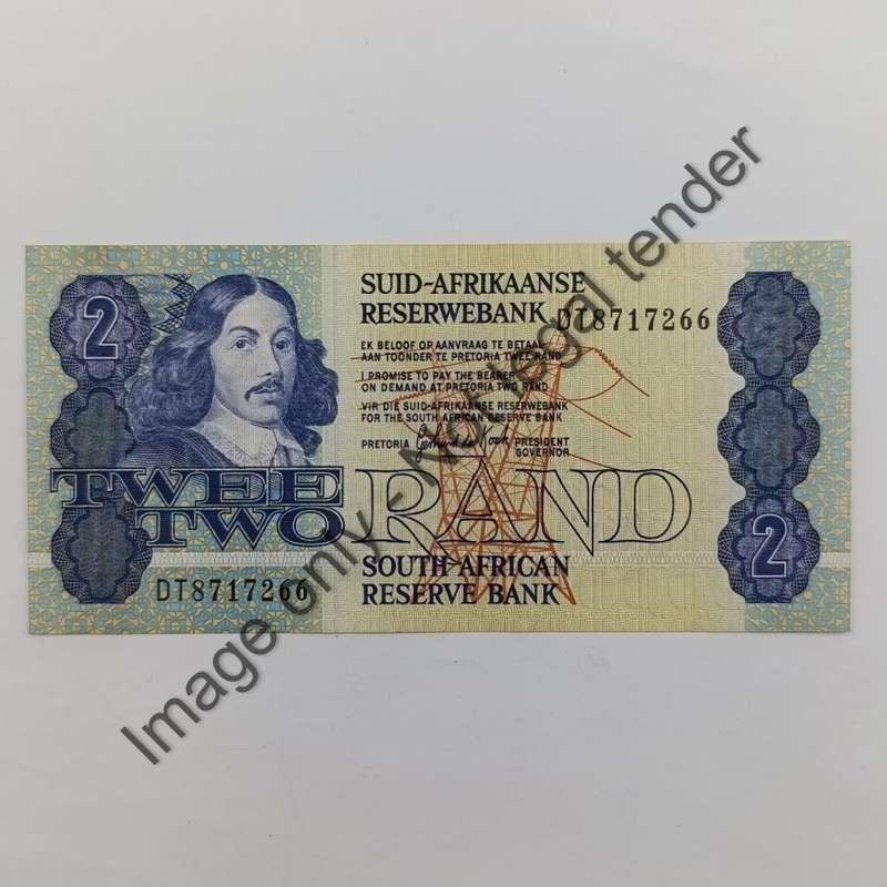 GPC de Kock 3rd issue Lot of 5 R2 banknotes with numbers ending in 00, 22, 33, 66, 77 uncirculated
