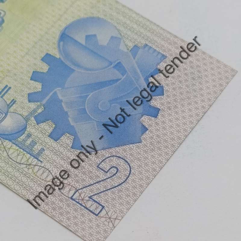 GPC de Kock 3rd issue Lot of 5 R2 banknotes with numbers ending in 00, 22, 33, 66, 77 uncirculated