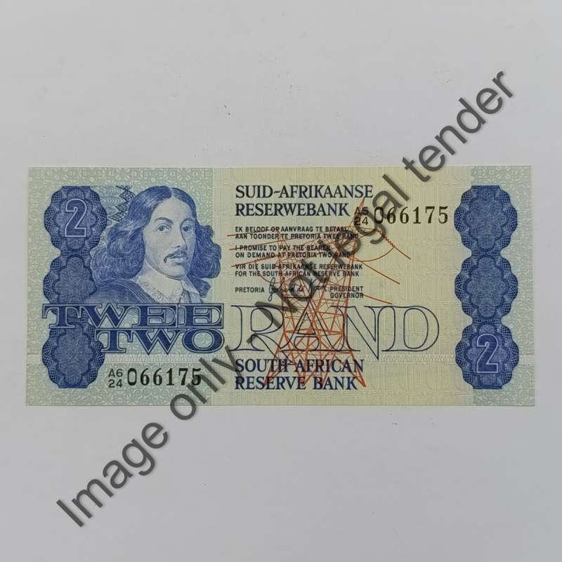 GPC de Kock 2nd issue Lot of 5 uncirculated R2 notes with consecutive numbers A6/24 - 1981