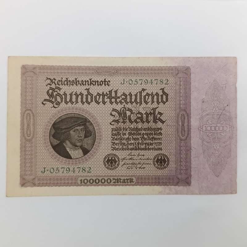 Banknotes Germany Reichs banknote 100000 Mark 1923