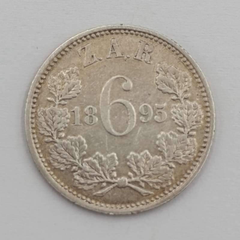 ZAR Paul Kruger 6d 1895 VF+