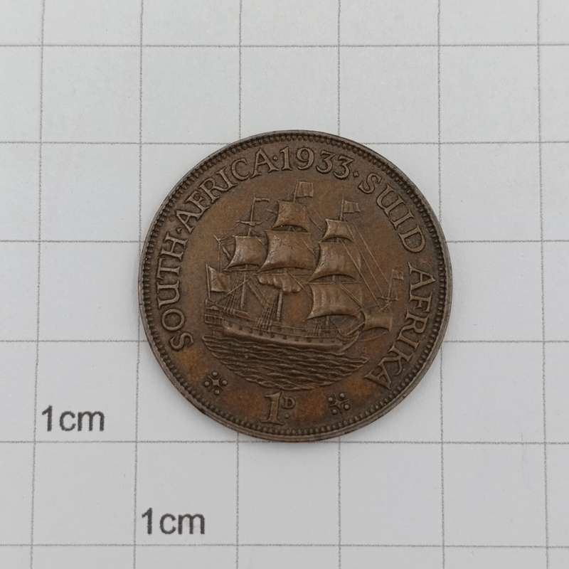 South Africa 1933 penny EF