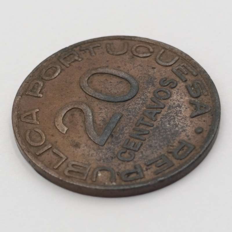 Int Africa Mozambique 1936 bronze 20 centavos XF